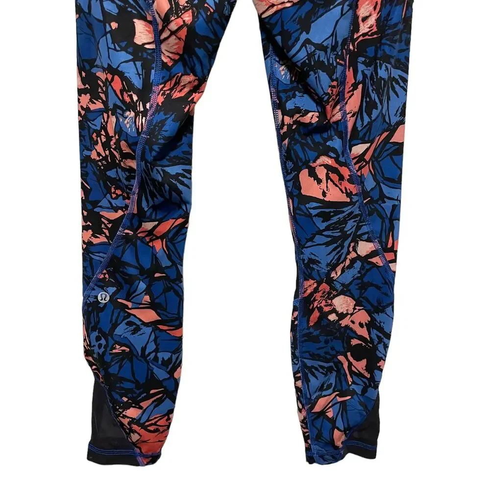 Lululemon athletica Inspire Tight II Paint Storm Harbor Blue Multi